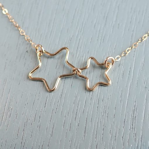 Gold filled star necklace