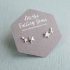 Sterling Silver star earrings studs