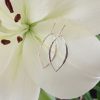sterling silver hammered leaf earrings