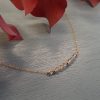 Champagne crystal gold filled necklace